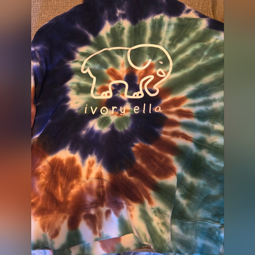 Ivory Ella Blue Green Tie-Dye Sweatshirt